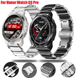 Ceramic Strap For Honor Watch GS Pro Bracelet Stainless Steel Ceramics Watchband For Huawei Honor GS Pro Replacement Wristband