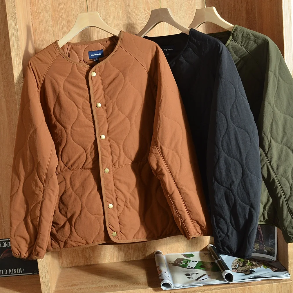 

Retro Men's Cotton Jaet Autumn Winter Thiened Warm Casual Loose Stitching Sle Faionable Urban M Outerwear Coat