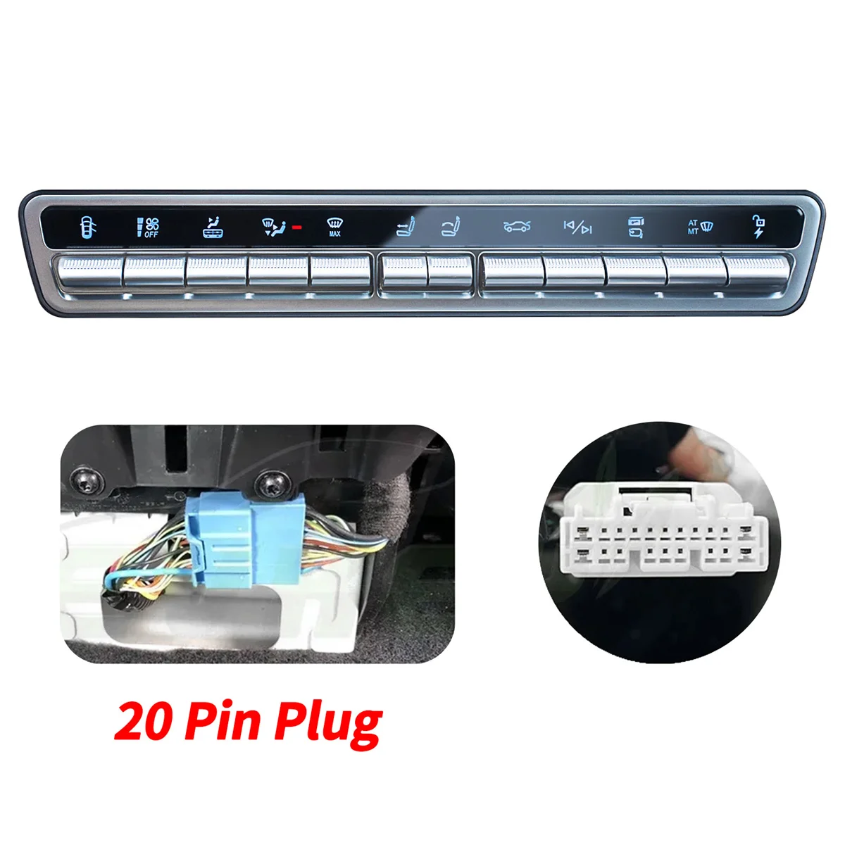 For Tesla Physical Control Button Multi-Function 20Pin Cable for Tesla Model 3 2017 2019