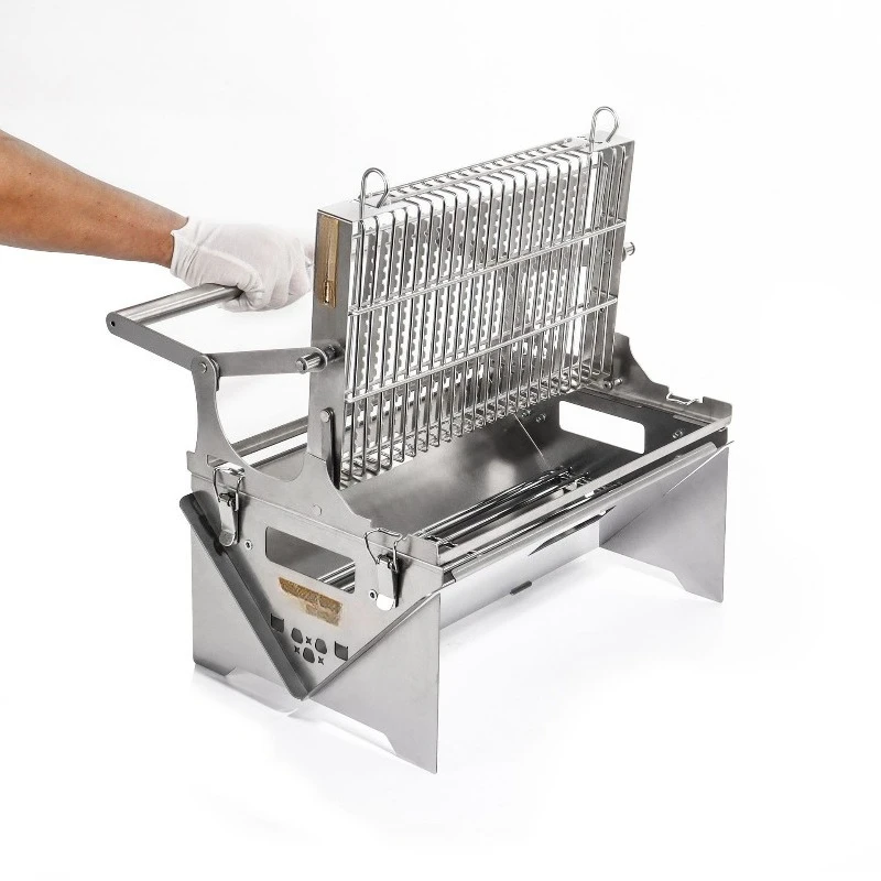 Removable Flip Grill Charcoal Outdoor Fire Pit Brazier Gas Stove
