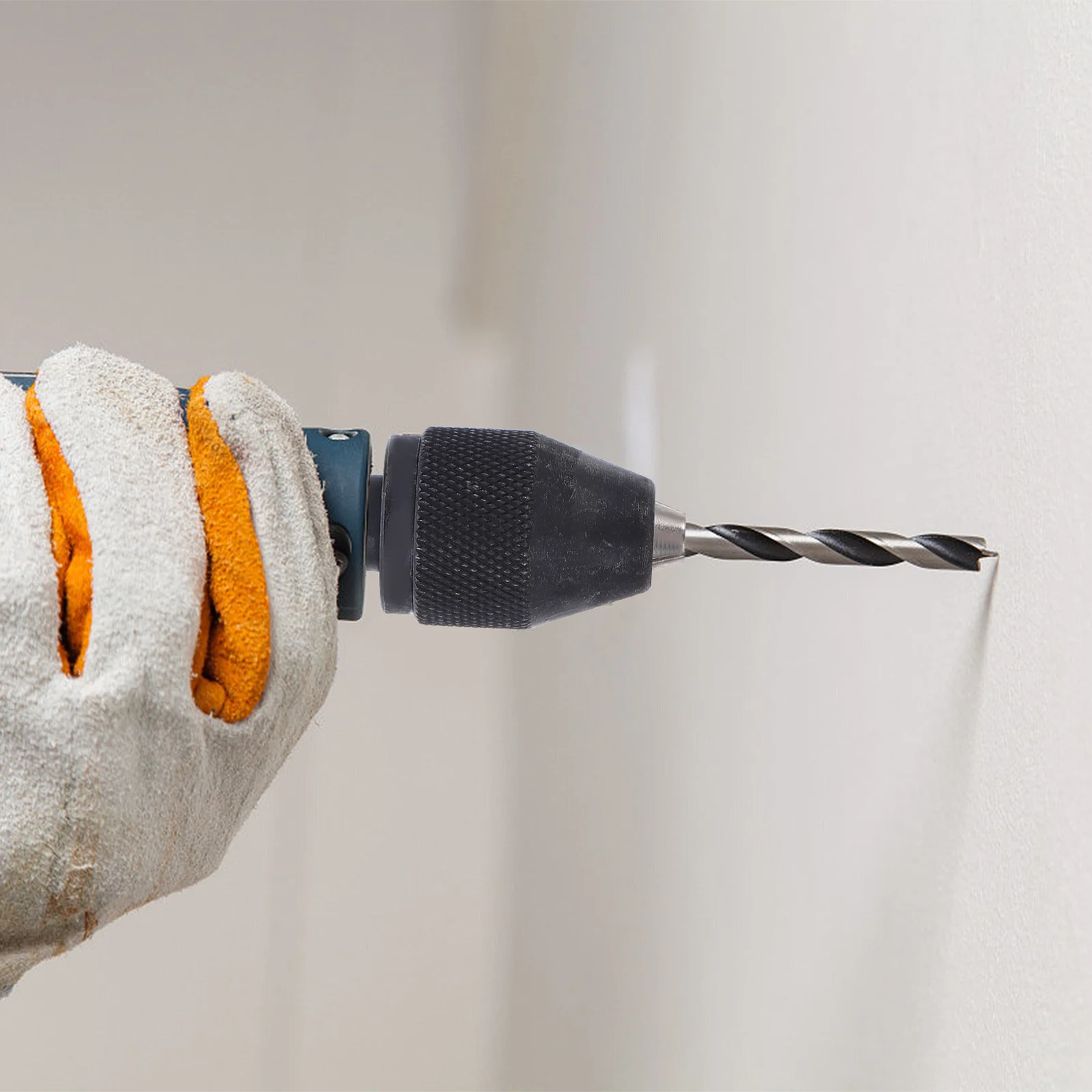 1 قطعة تشاك الحفر بدون مفتاح تشاك معدني عالي الأداء لأداة تحويل سائق تأثير الحفر تصميم توفير المساحة