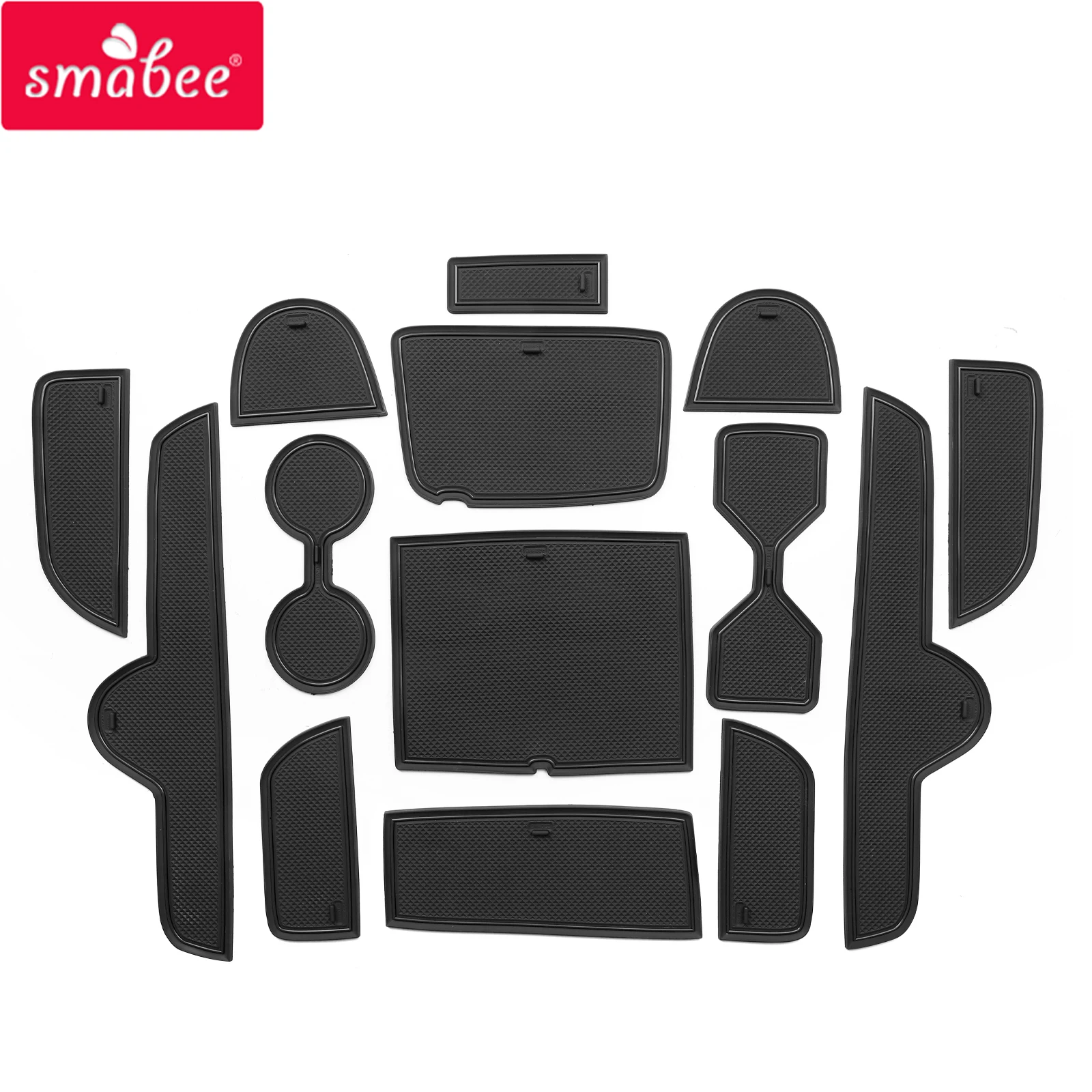 Smabee Anti-Slip Gate Slot Mat for Kia K3 FORTE Cerato 2021 - 2023 GT Non-Slip Door Groove Pad Cup Holder Interior Accessories