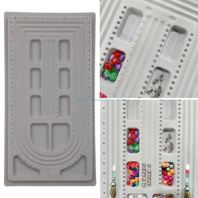 

97QE Bead Design Board Bead Board Beading Jewelry Making Tray