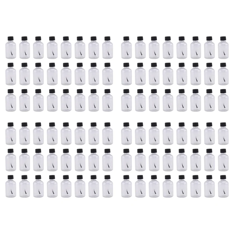 

B62B-96 шт. пластиковые пустые бутылки с клеем с кисточками 1,7 унции художественные пустые бутылки с краской клей для малышей детские товары для рукоделия