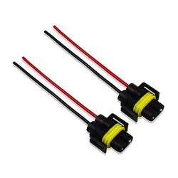 2PCS H8 H9 H11 배선 하네스 소켓 자동차 와이어 커넥터 Foglight 헤드 라이트 램프 전구 빛에 대 한 케이블 플러그 어댑터