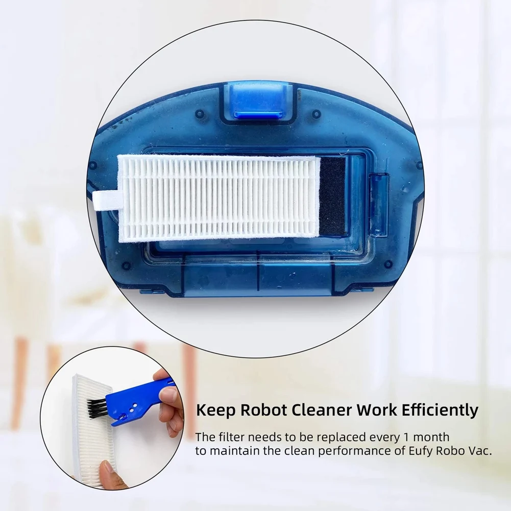 A20M สําหรับ Robovac 11S / 25C / 30 / 30C / 35C / 12 / 15T / 15C Slim เครื่องดูดฝุ่นหุ่นยนต์หลักแปรงด้านข้าง Hepa Filter