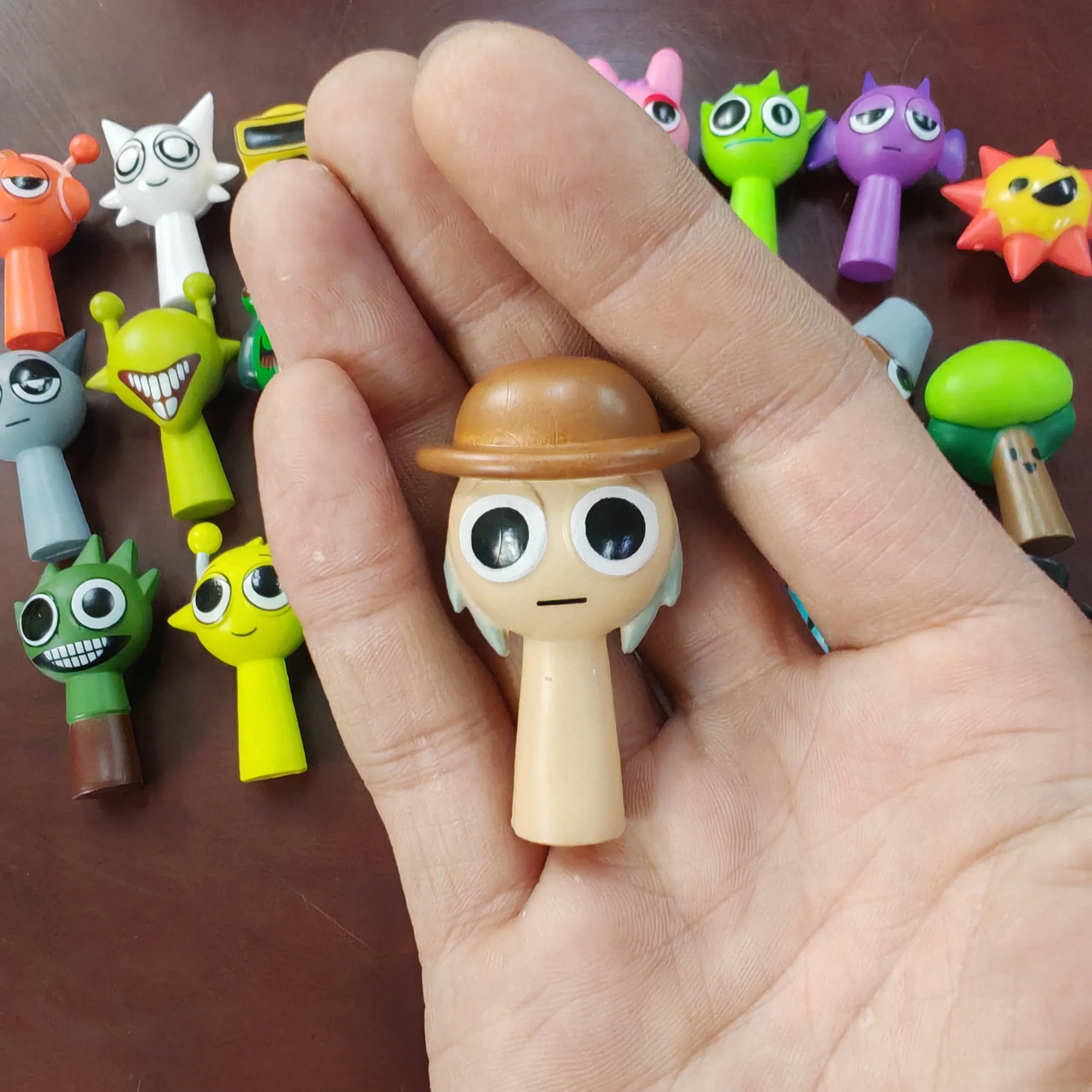 24pcs 4.5cm Funny Sprunki Figuras Model PVC Sprunki Game Action & Toy Figures