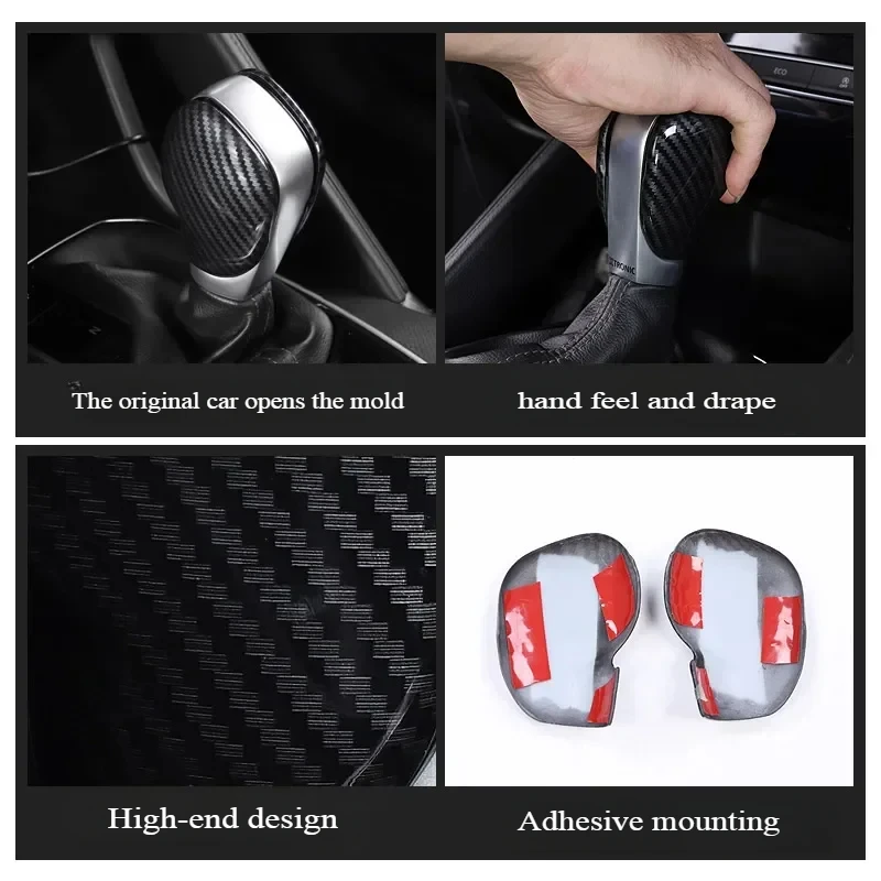 ABS Schaltknauf Abdeckung Innendekoration Aufkleber für Renault Megane 2 3 4 Captur Clio Scenic Koleos Kadjar Talisma QM5 QM6 – Detail 4