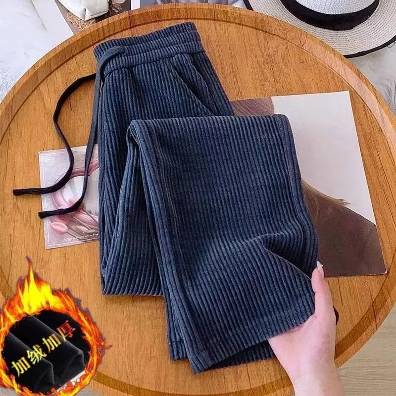 سروال قصير كوري هارلان سروال نسائي لخريف وشتاء 2025 جديد عالي الخصر فضفاض أنيق غير رسمي مناسب لجميع المباريات سروال نسائي #6