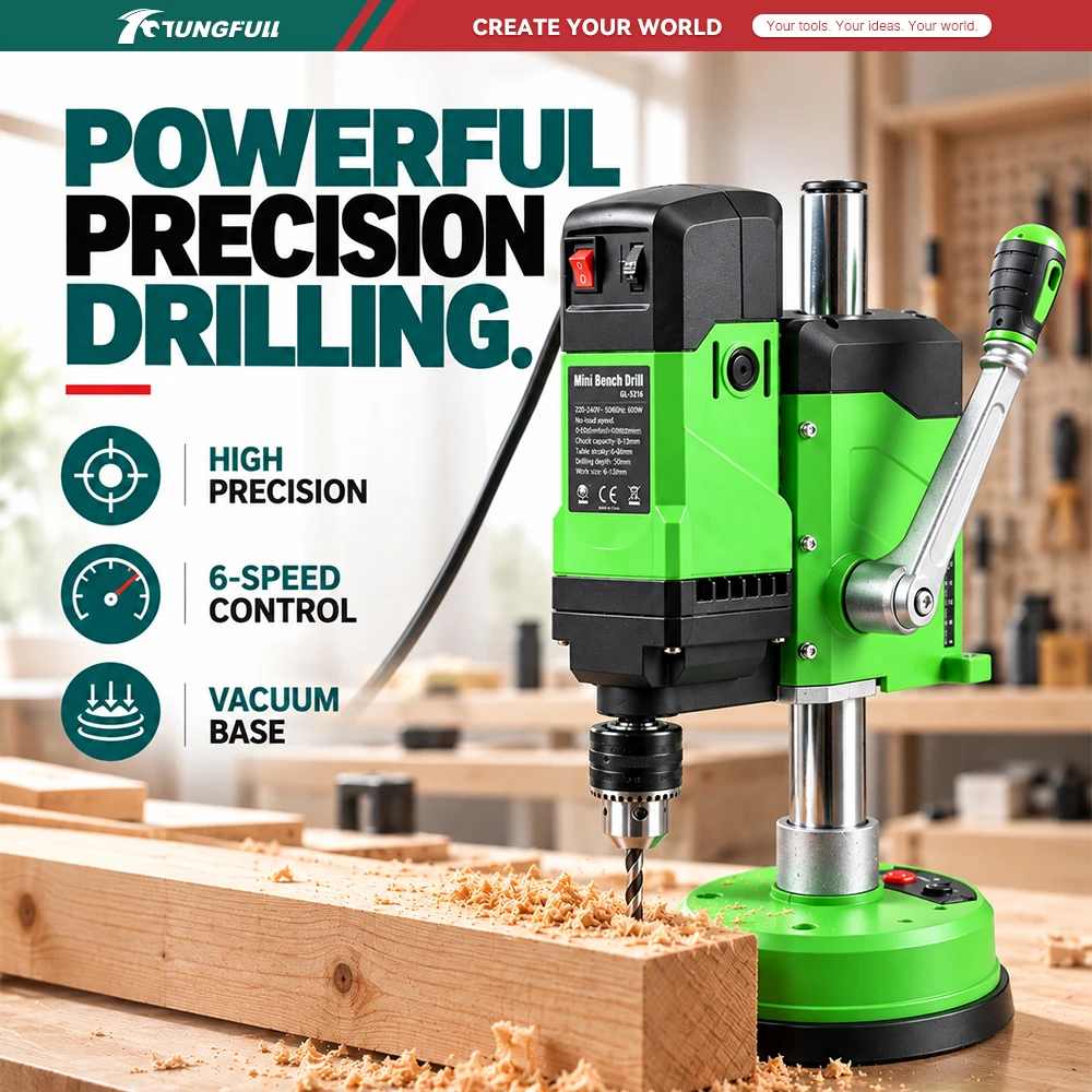 Drill Press - DIY Drilling Press Portable Mini Bench