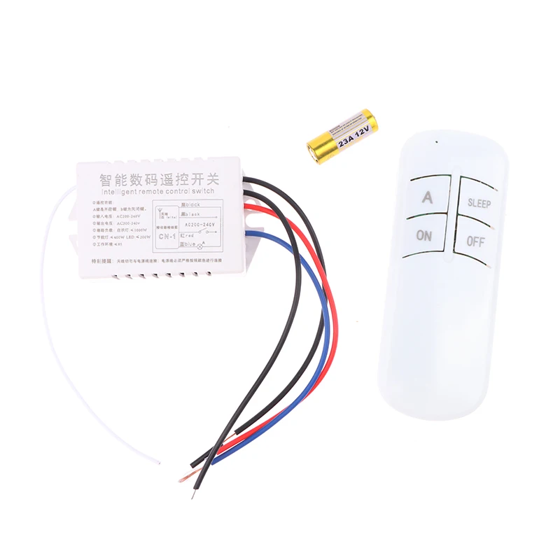 Digital Remote Control Light Switch Wireless ON OFF Switch For Light Bulb Chandelier 220V RF433 1/2/3/4 Ways