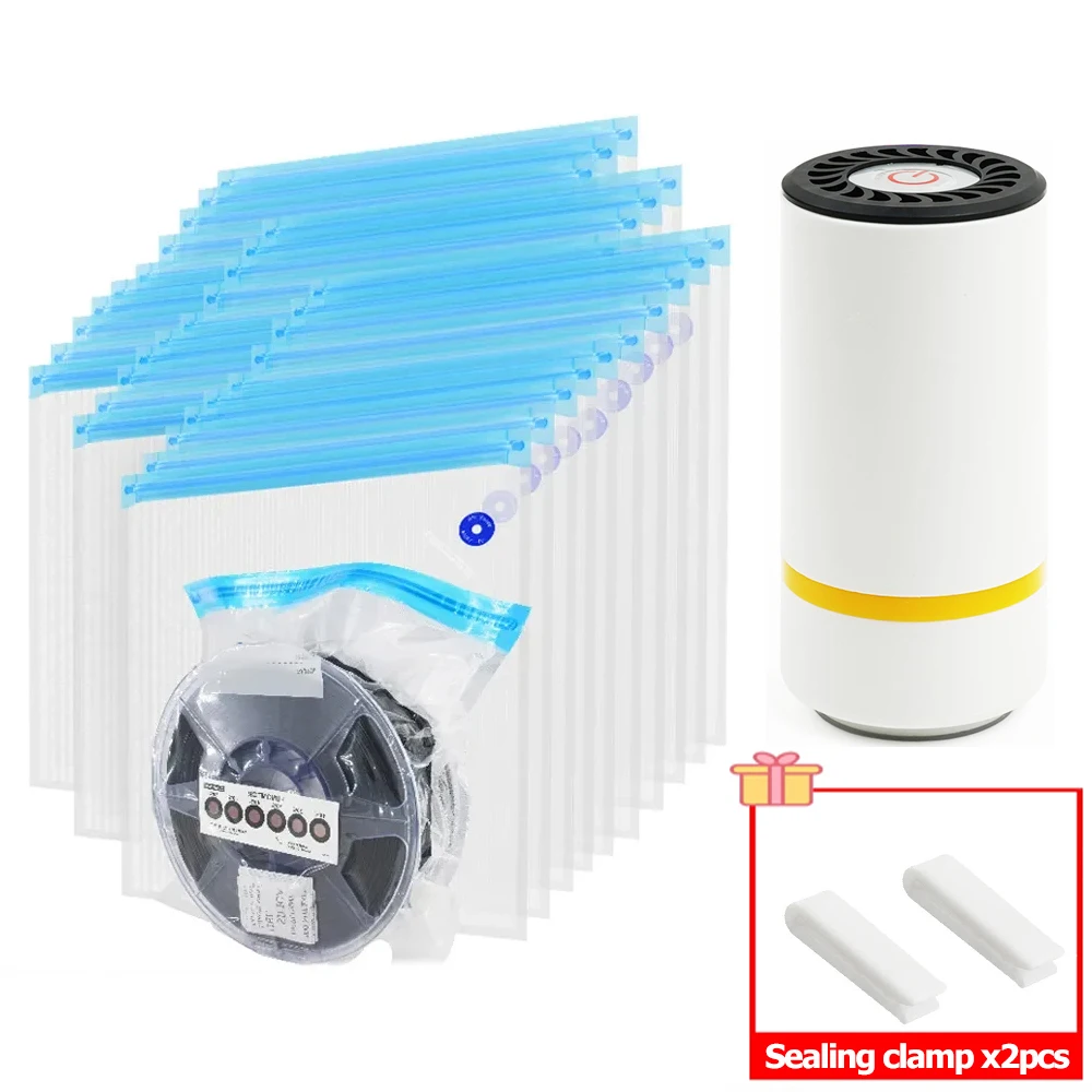 Reusable Vacuum Storage Bags 3D Printer Filament Electric Vacuum Pump USB Rechargeable 3D Printing Material Sealer Pump