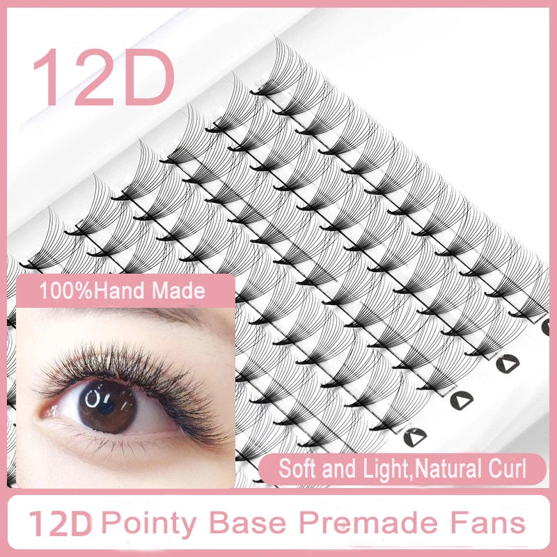 

Российские локоны 12D с острым основанием, ручная работа, натуральные локоны 12D, острые стволы, Искусственные ресницы, искусственные ресницы