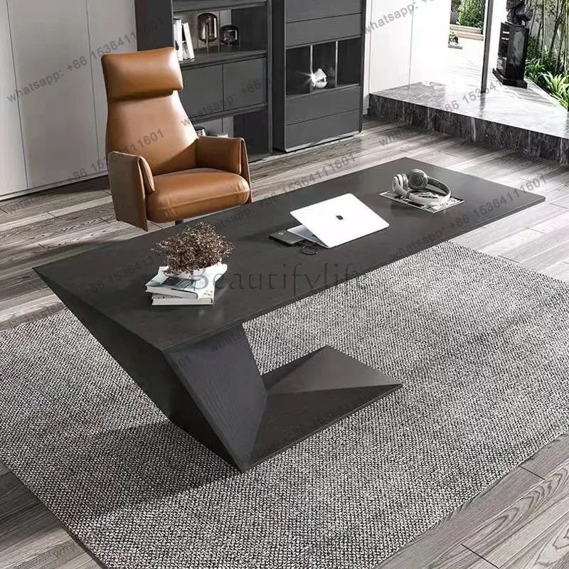 Executive Design Office Desk Minimalist Nordic Aesthetic Office Desk Standing Modern Escritorio Oficina Commercial Furniture