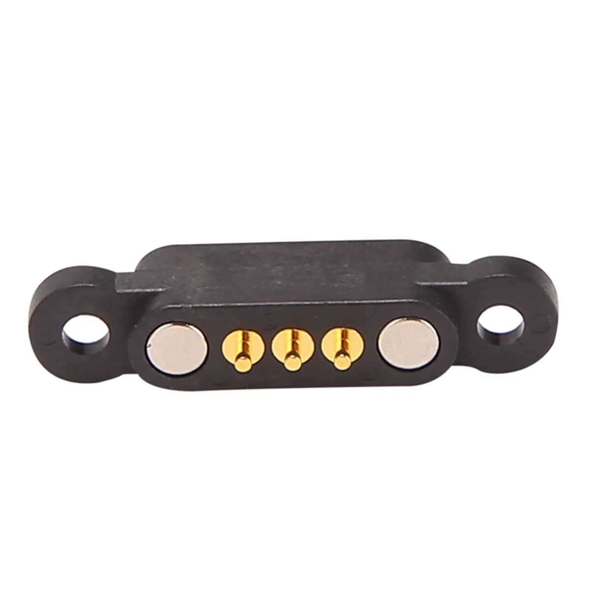 T85C 20Pairs 3Pin Spring Loaded Magnetic Pogo Pin Connector 3 Positions Magnets Pitch 2.3MM Through Holes Male Female Probe