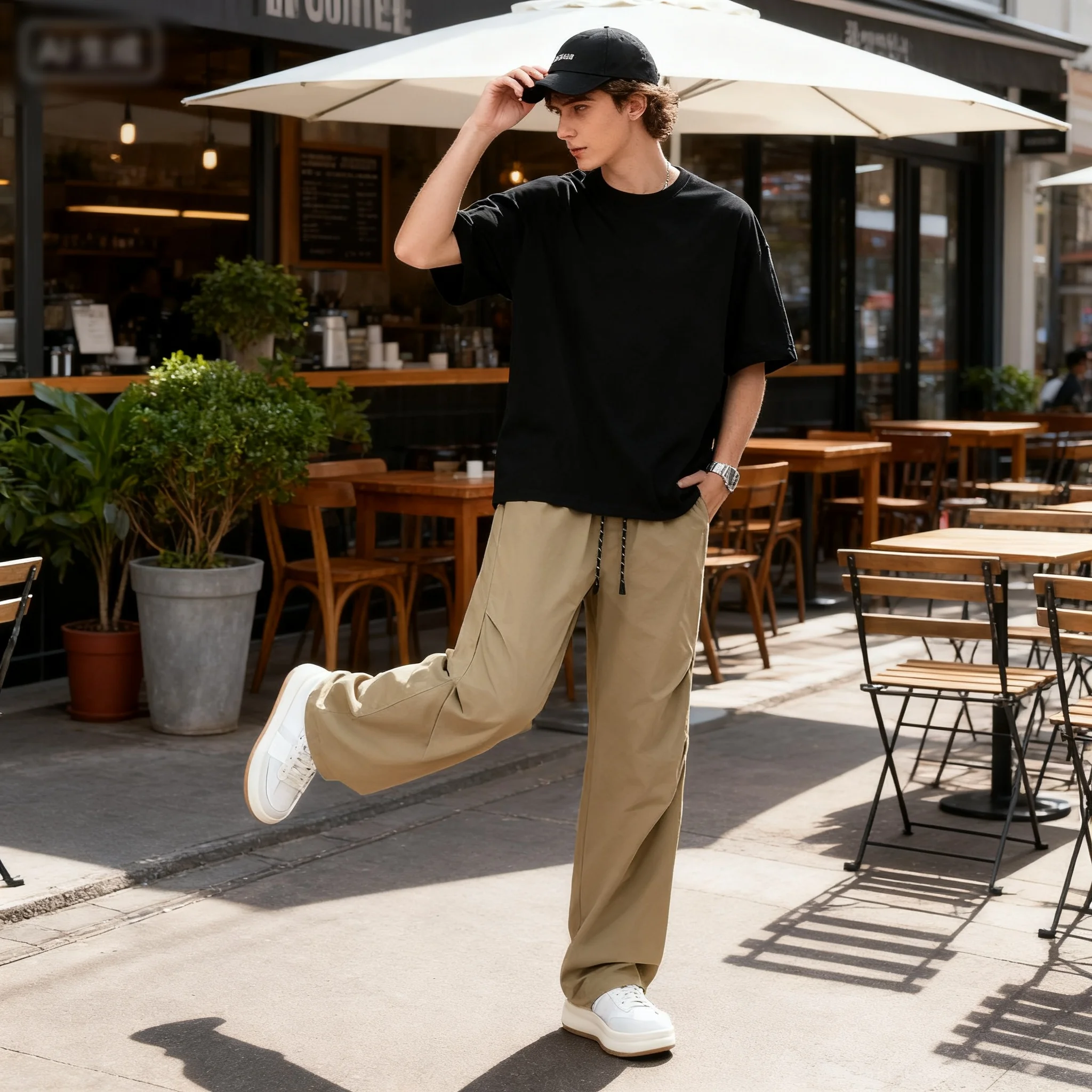 

Retro American Paratrooper Casual Men's Pants 2025 Spring Autumn New Fashion male Straight Tube Loose Multi Pocket trousers