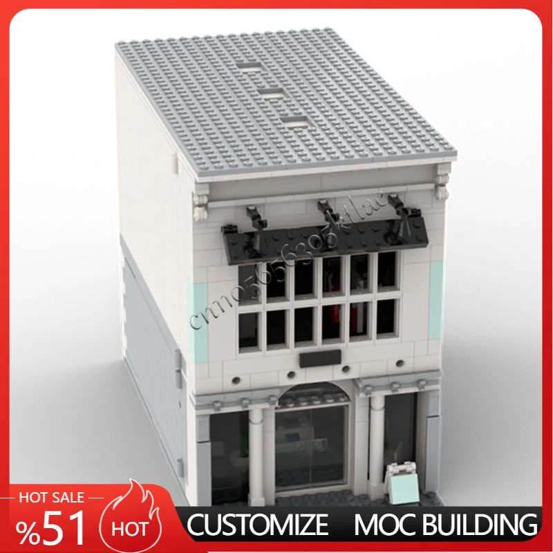 

New 1090 Parts MOC City Street Views Series Clothing Store Building Blocks Diy Educational Assembly Children Toys Christmas Gift