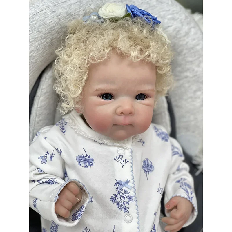 

45CM Already Painted Newborn Baby Doll Bettie Reborn Dolls Hand Paint with Genesis High Quality 3D skin Tone