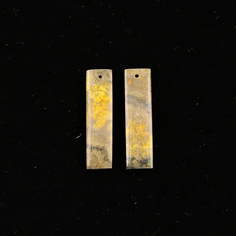 B&F Bumble Bee Stone   Earring Beads for Jewelry Making, Handmade Natural stones beads, Stones for jewelry Making Supplies