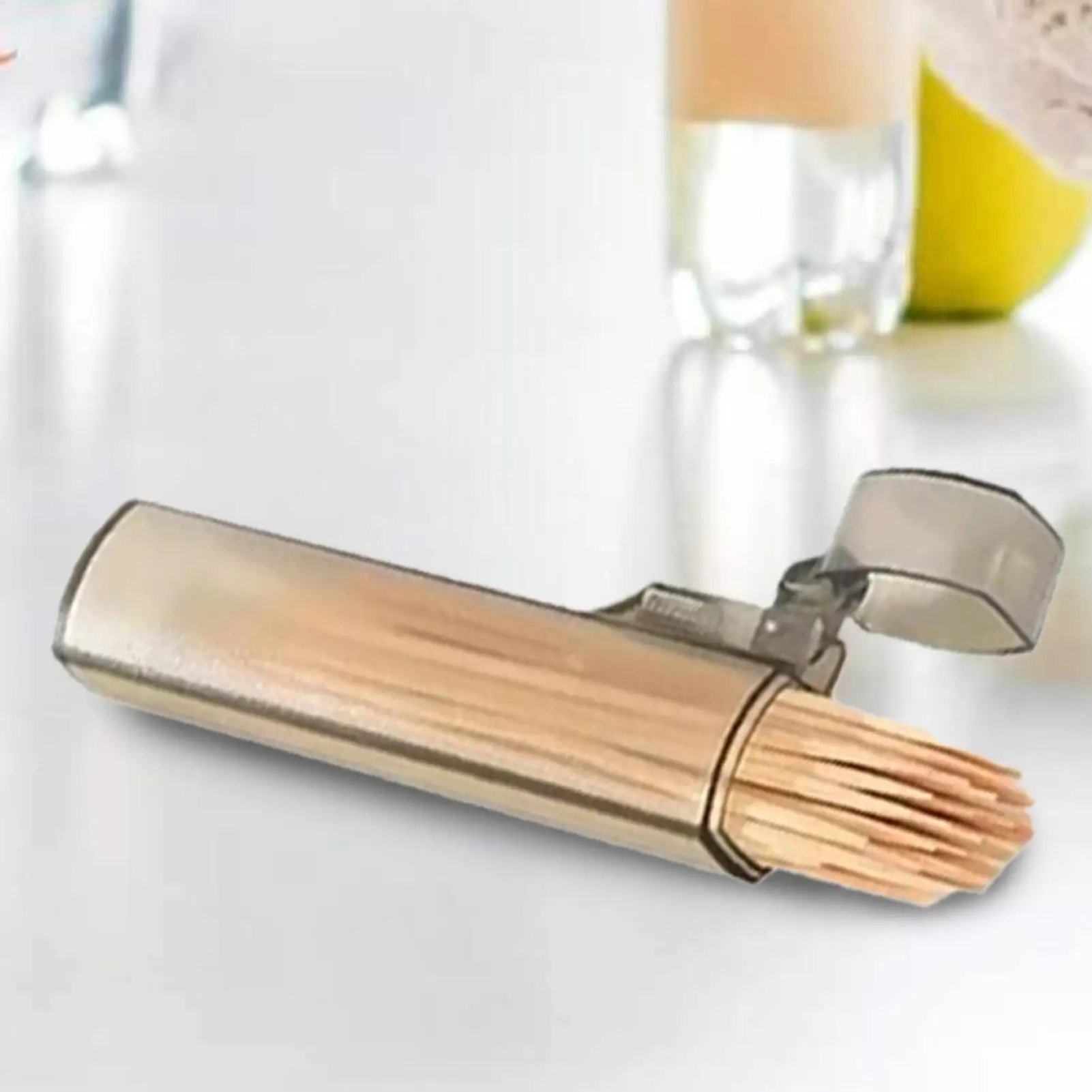 

Pocket Toothpick Holder Portable Plastic Toothpick Case Clear Toothpick Holder for Outdoor Travel Kitchen Restaurant Supplies