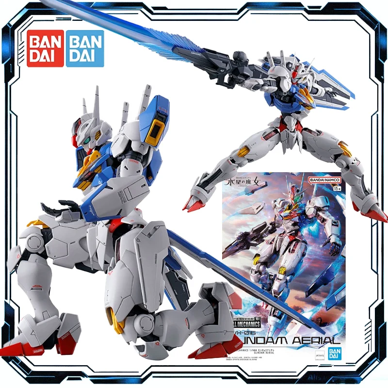 

Bandai Original FULL MECHANICS 1/100 GUNDAM AER The Witch of Mercury Action Figure Toys for Boys Girls Kids Gift