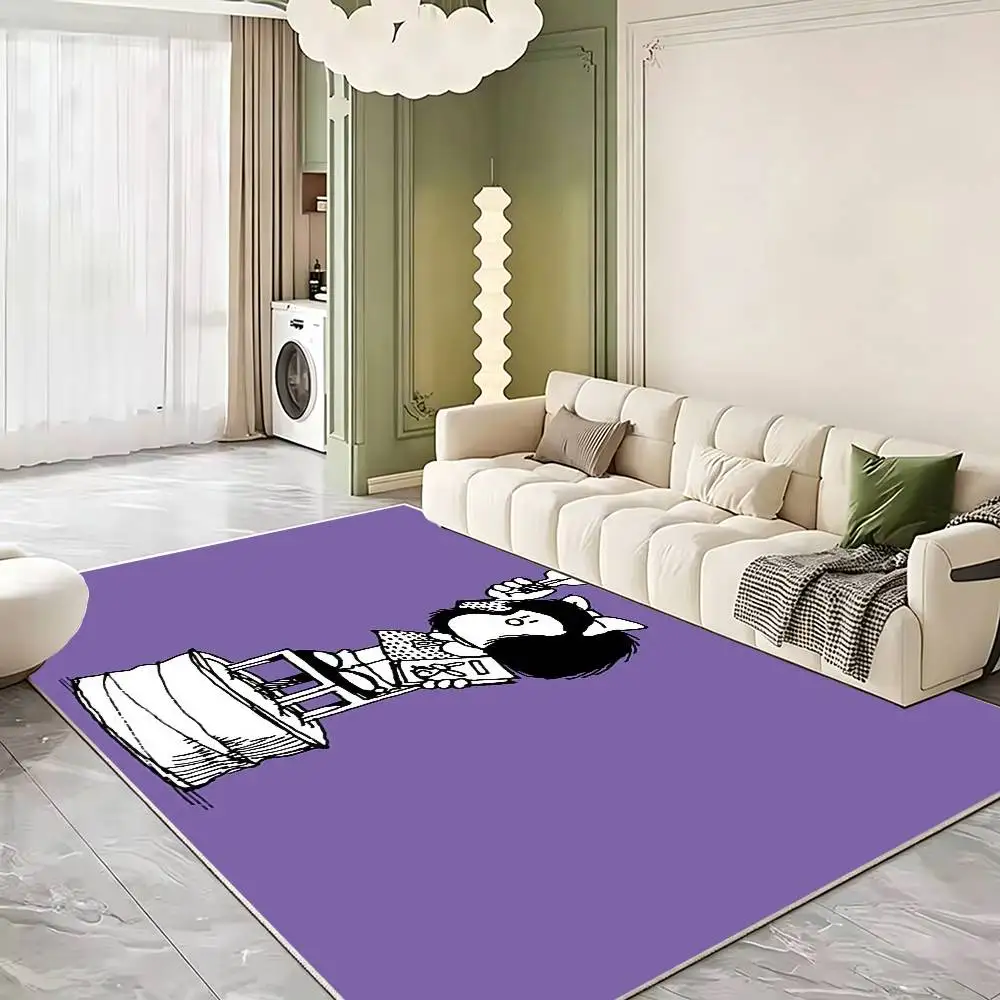 Funny M-Mafalda Soft Thick Non-Slip Mat for Living Room Bedroom Kitchen Decor Rugs