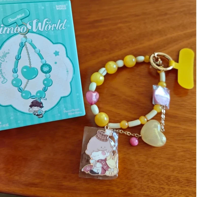 Genuine Pop Mart Blind Box Dimoo Phone Charm Cute Keychian Lovely Toy Desktop Ornament Birthday Gift Mysterty Box Model Gk - view 4