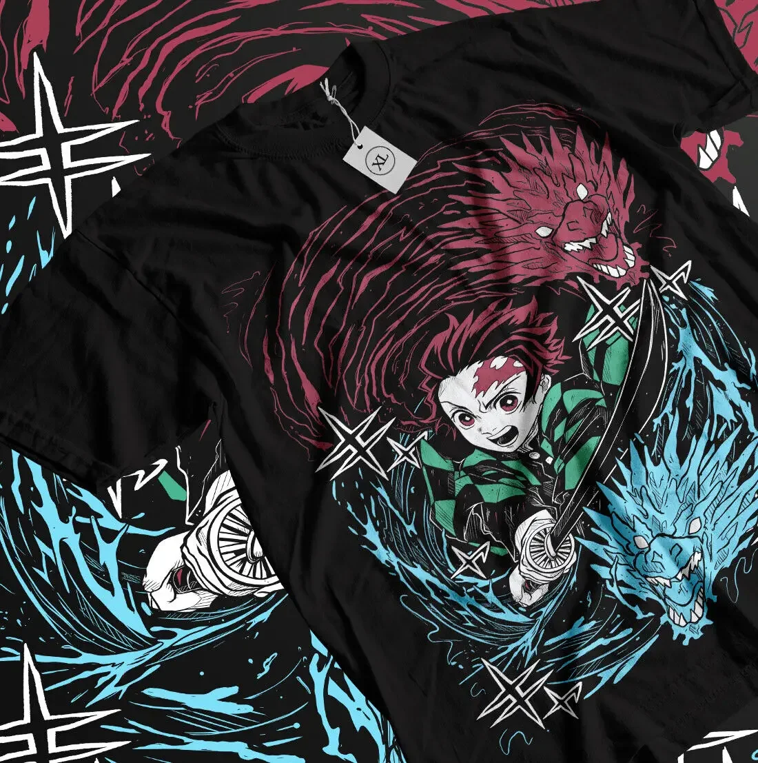 

Tanjiro Demon Slayer T-shirt Kimetsu No Yaiba Anime Manga Nezuko Shirt All Size