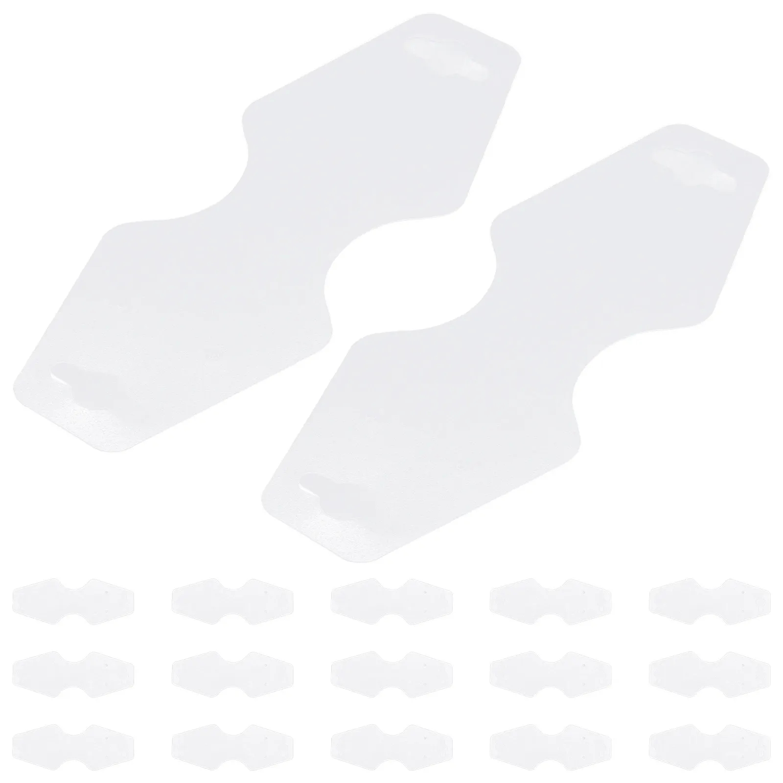 100Pcs Necklace Packing Cards Jewelry Supplies PVC Durable Practical Earrings Bracelets Display Packaging Keyring Display Cards