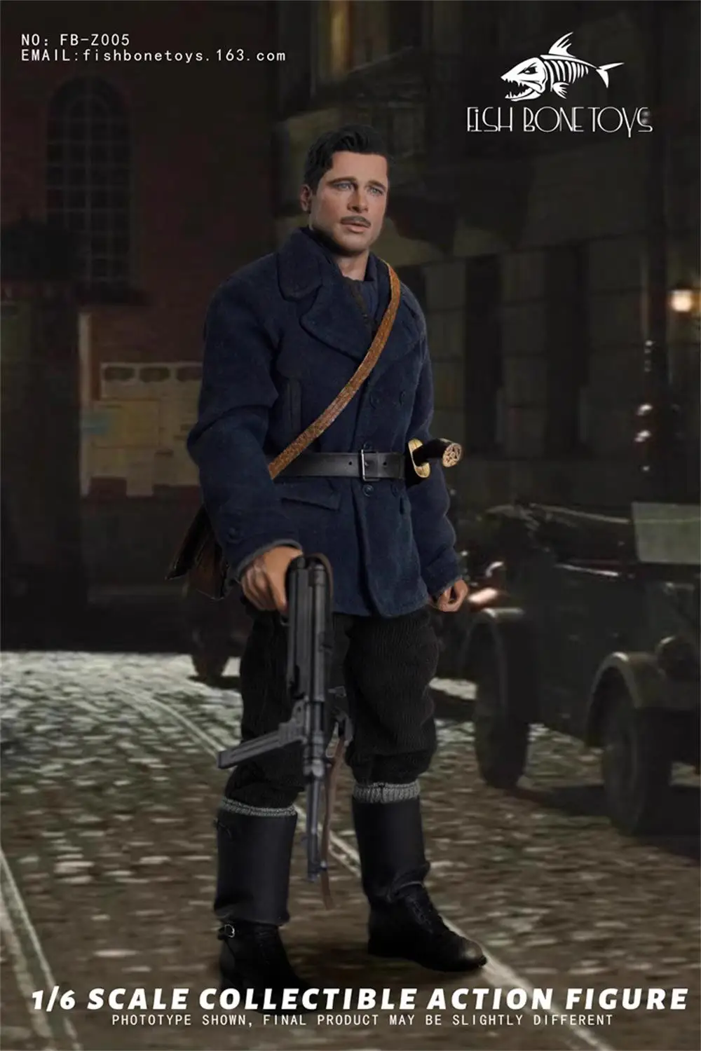 1/6 ปลา BONETOYS FB-Z005 ทหาร Series Guy Brad Pitt คลาสสิก Spy ฟิล์มชุด Action Figure ของขวัญสําหรับแฟนๆรวบรวม