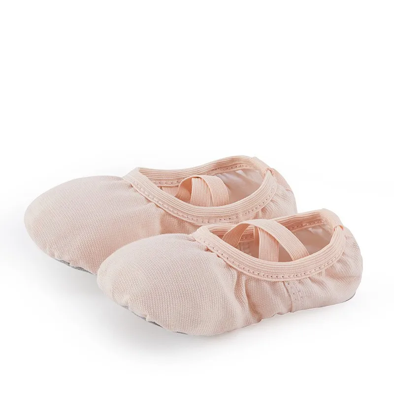 Ballet Shoes For Girls Canvas Flat Ballet Dancing Slippers Ballerina Practice Shoes For Women Children Soft Sole Dance Shoes