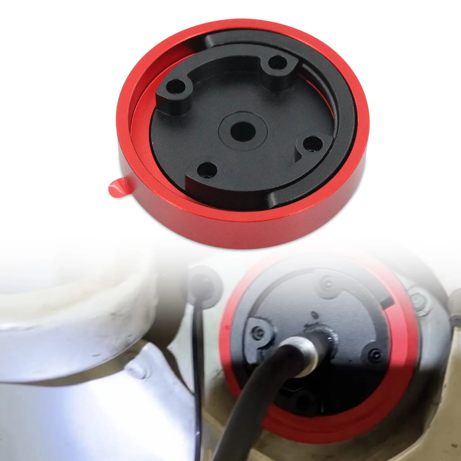 Universal Cap Adapter Facilitates EVAP Leak Testing ​Fuel Flap Opener Cylinder Gas Cap Adapter
