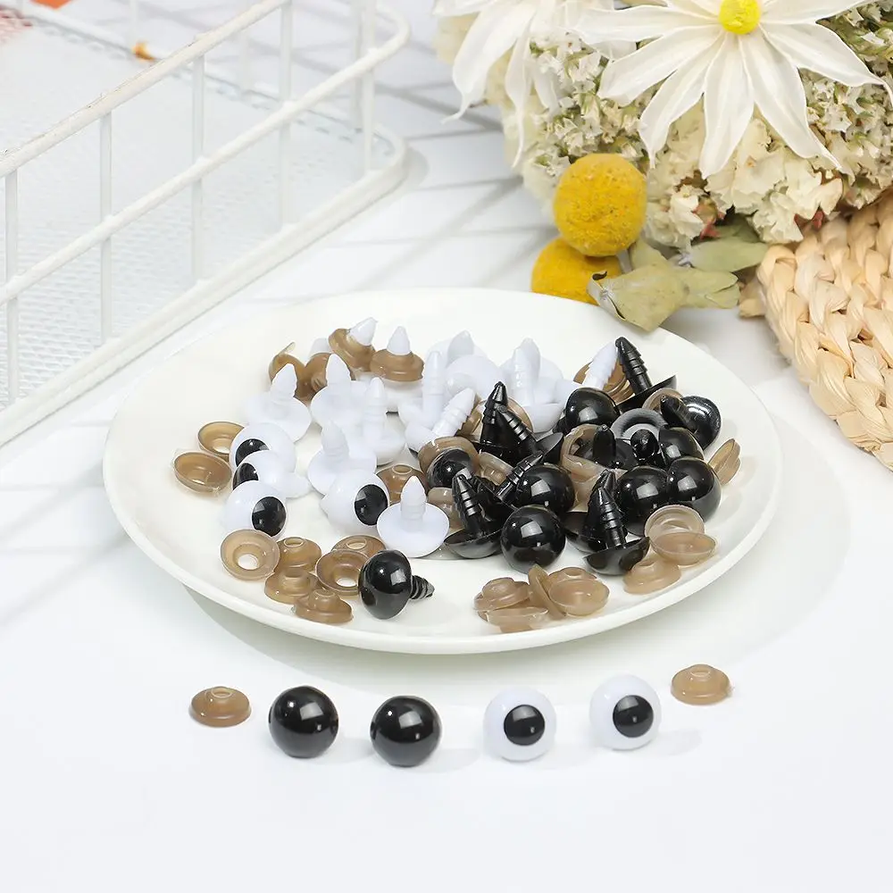 

20pcs/10pairs 10/12/14/16/18/20mm DIY Accessories Doll Making Crafts Safety Animal Toy Plastic Eyes Eyeball