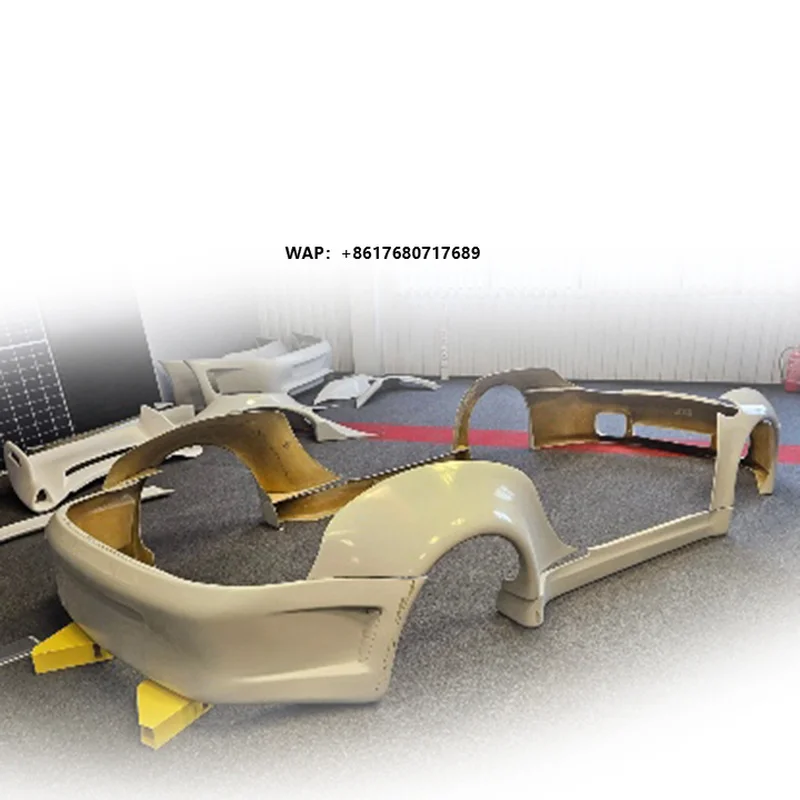 For 996  Fiberglass wide Body Kit Front Bumper Side Skirts Rear Bumper Rear Wing 1998-2005