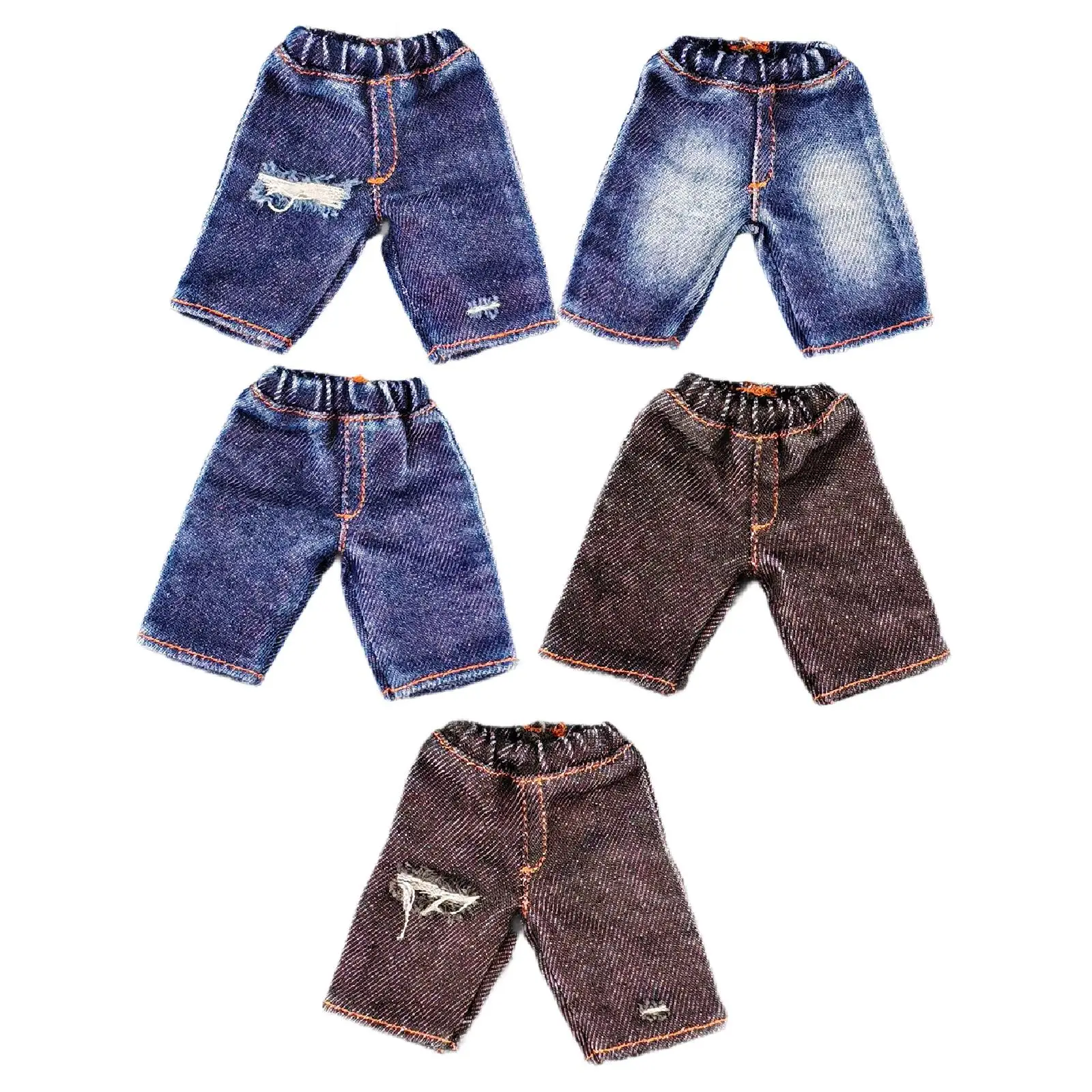 

Мужские джинсовые шорты для кукол, коллекция 1/12 года, аксессуары для кукол, миниатюрные фигурки, Короткие штаны для 6-дюймовых мужчин, экшн-фигурки, аксессуары для кукол