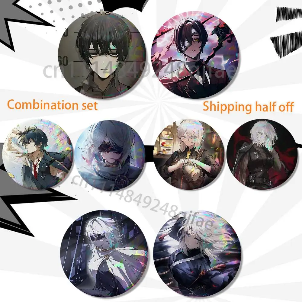 Faust LC Yi Sang Limbus Company 2 piece set Badges On Backpack Jacket Cartoon Round Brooches Acrylic Button Pins Collection
