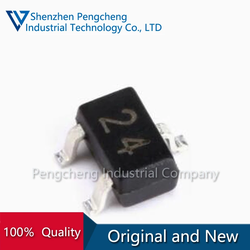 (100PCS/LOT) 100％ Original new DTC114EUA T106 Marking 24 package SOT323  NPN 100mA 50V Digital Transistor (Bias Resistor Built-i