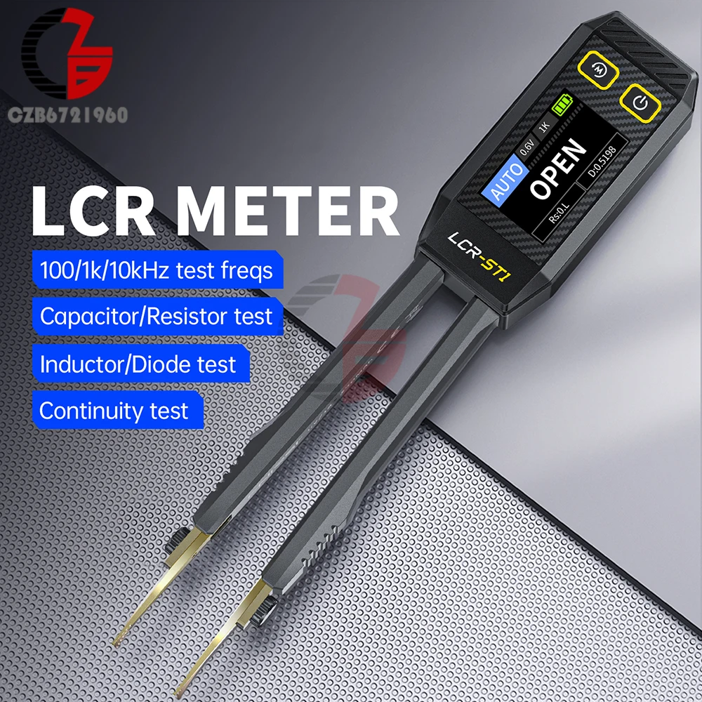 Digital Clamp Multimeter Smart SMD ESR Resistance Capacitance Tester Inductance Diode Electronic Component Test Electrical Meter