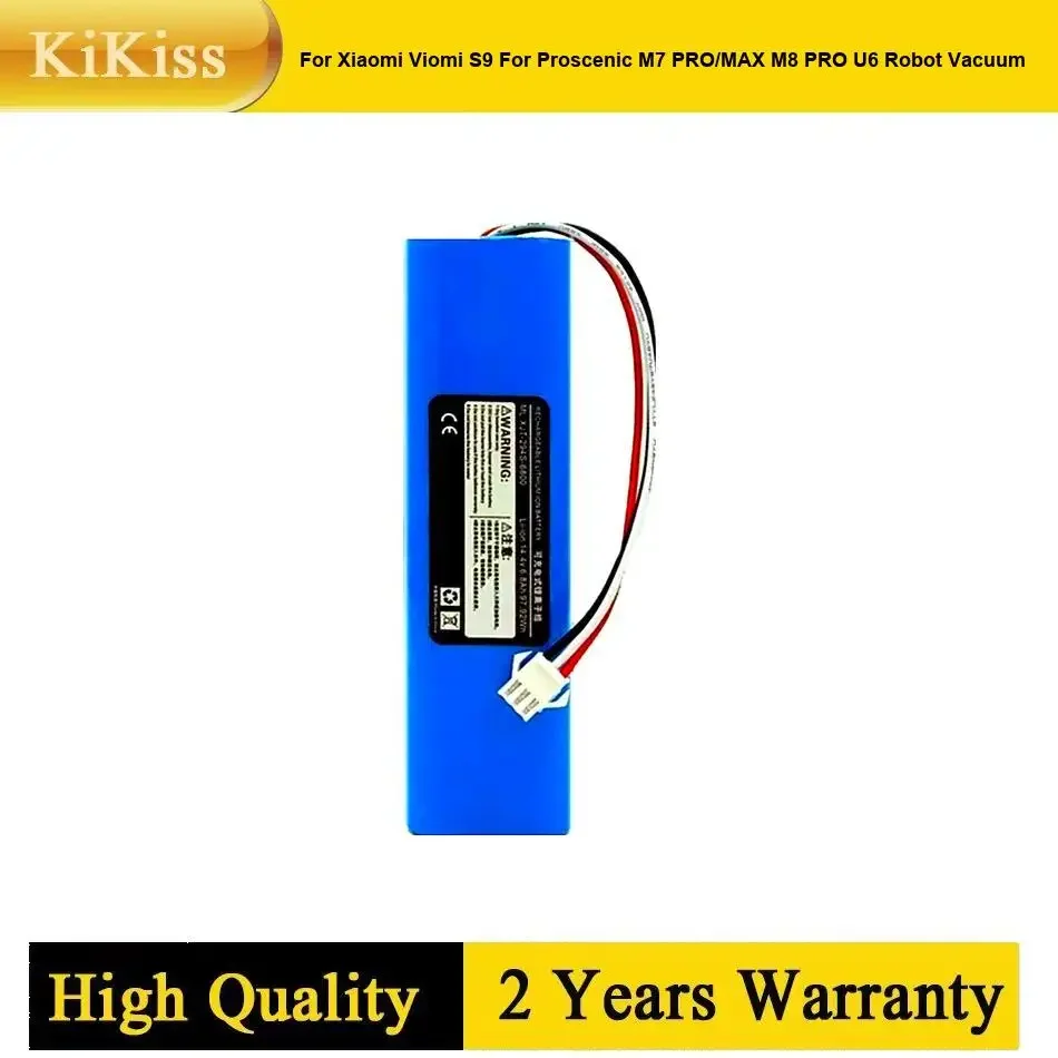 

Battery M7PRO For Xiaomi Viomi S9 For Proscenic M7 PRO M7 MAX M8 PRO U6 Robot Vacuum Cleaner Spare Parts Charging