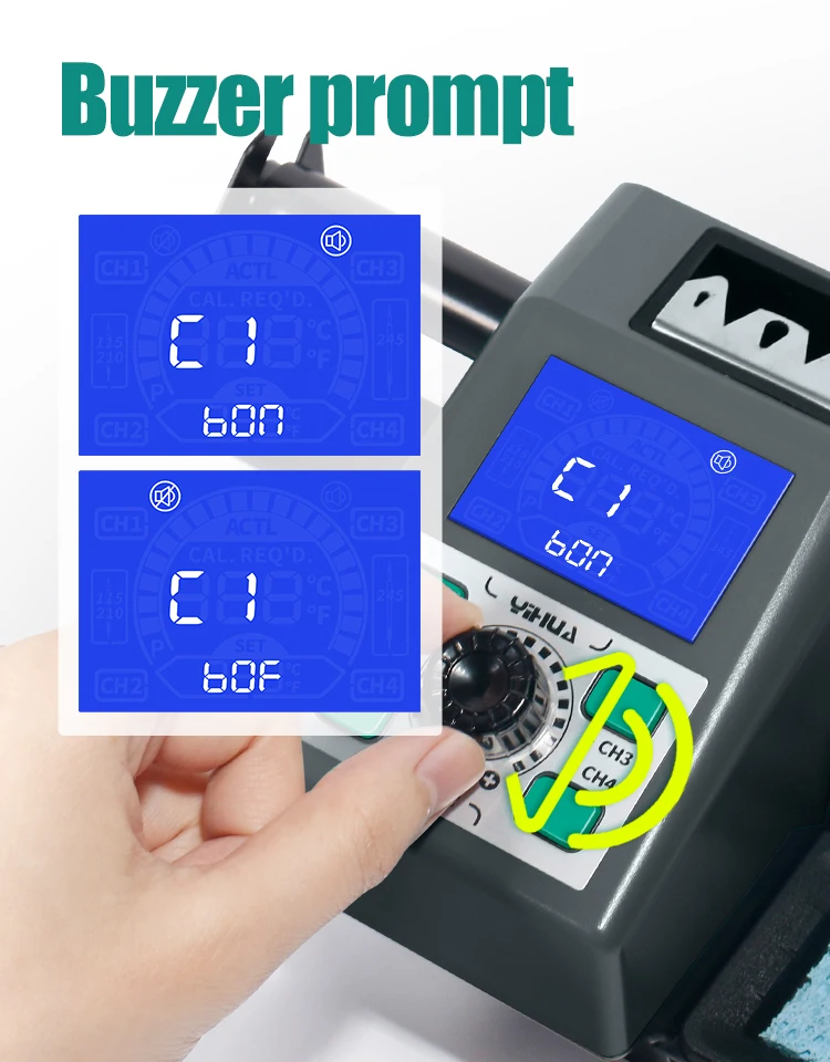 YIHUA 982 Repaid Heating Soldering Iron Staion Compatibled C210 Solder Iron Handle Electronic Welding Rework Station