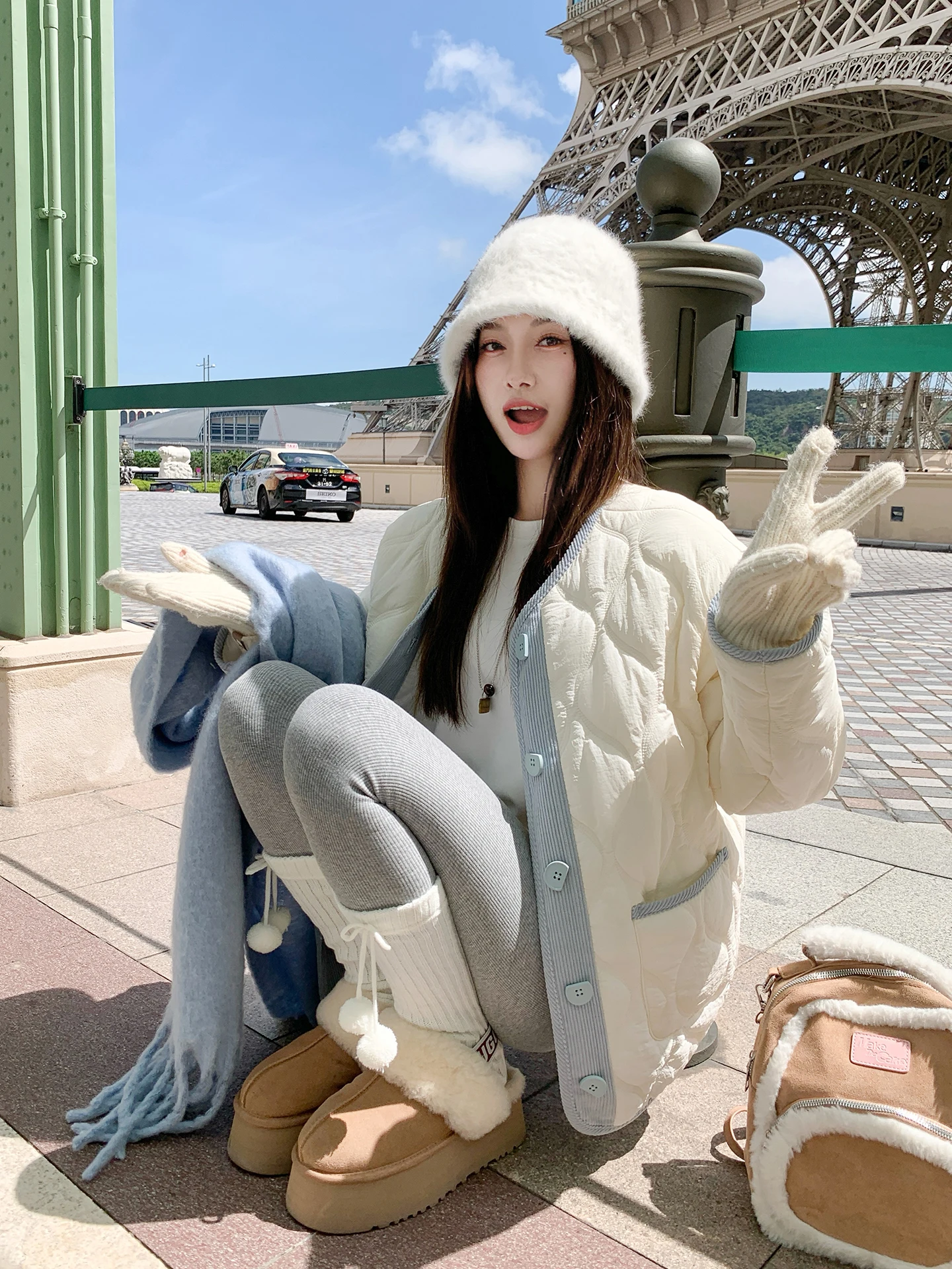 

Zeng Xiao Salt Korean Sle Long Sve женская хлопковая теплая уютная верхняя одежда с рисунком в клетку, топ на зиму