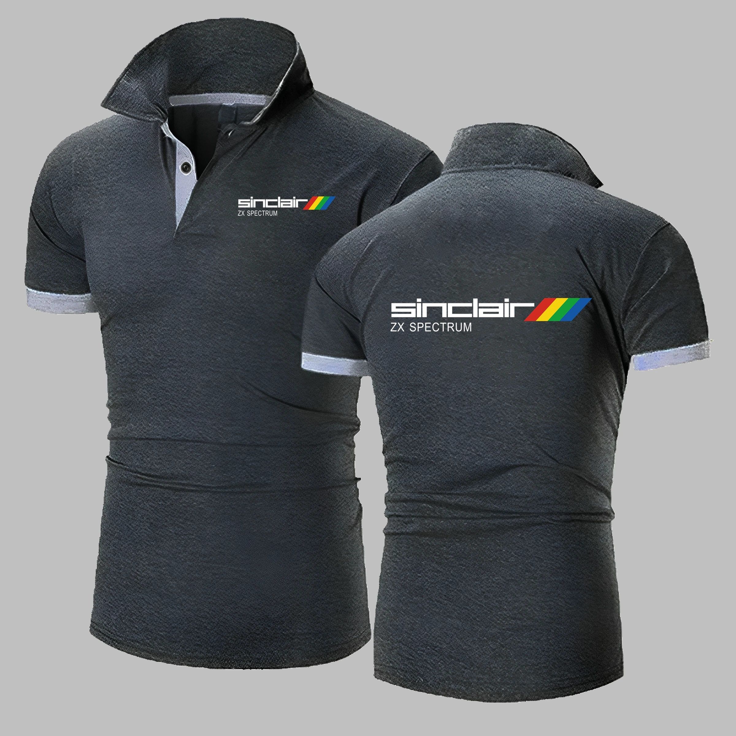 Saintclaire ZX SPECTRUM COMPUTER Polo Shirt Classic 80s Video