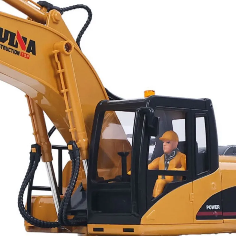 

HUINA 1/14 RC Electric Excavator 1535 Remote Control Digger 15CH 2.4G Radio Finished Battery Sound Light Effects Model Toy