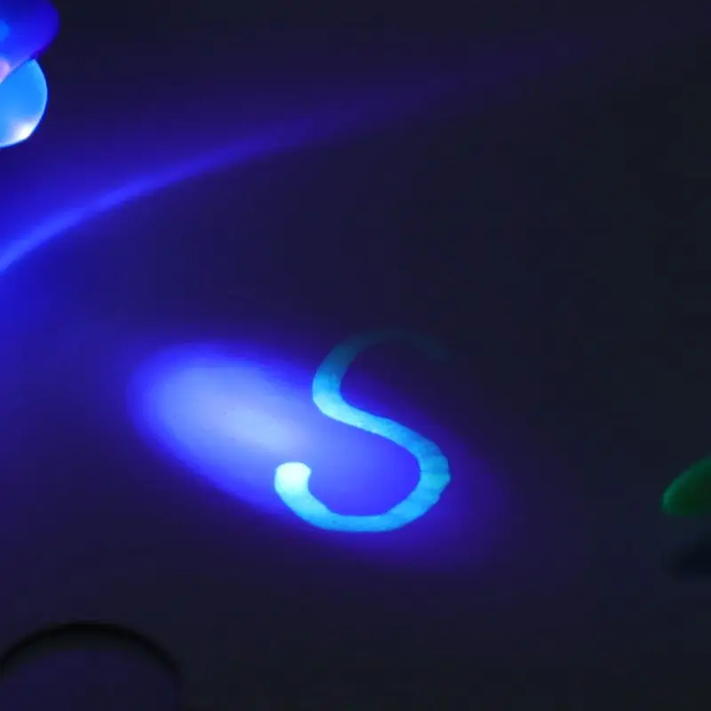 Caneta Fluorescente Invisível, Luz LED Roxa, Detector Eletrônico de Notas, Criativo Ultravioleta Magic Ink Lamp, Marcador