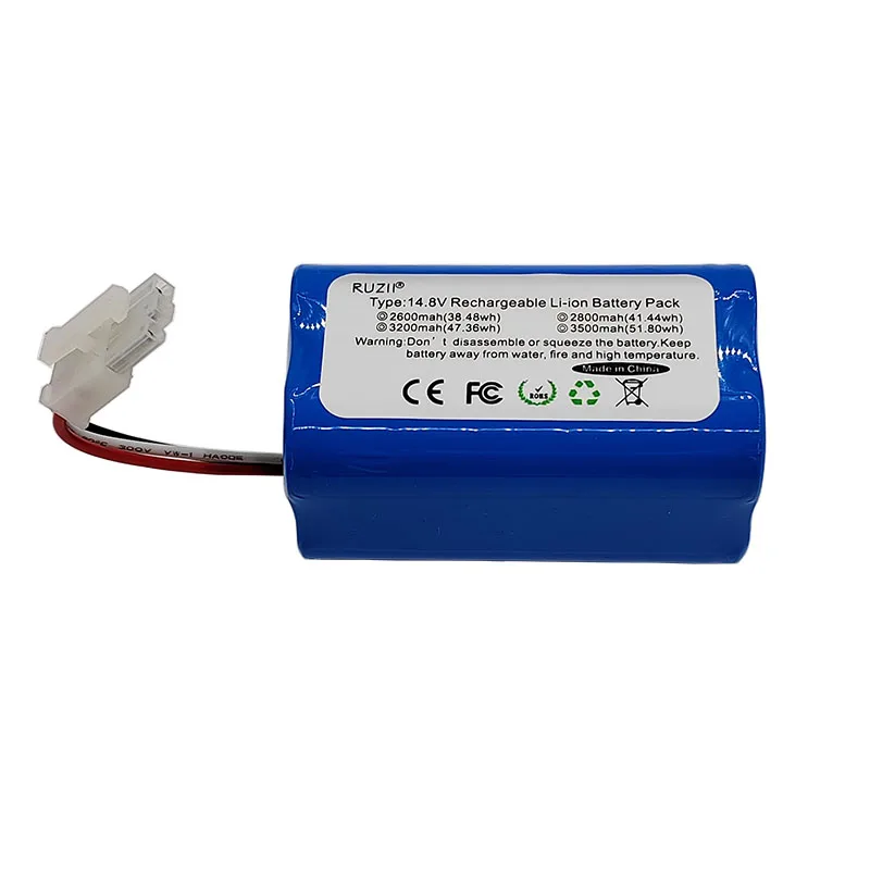 Original  18650 Rechargeable Li-ion 4S1P  Battery Pack  Rechargeable14.4V 2600mAh For Miele Scout RX1 Sweeping Robot Battery