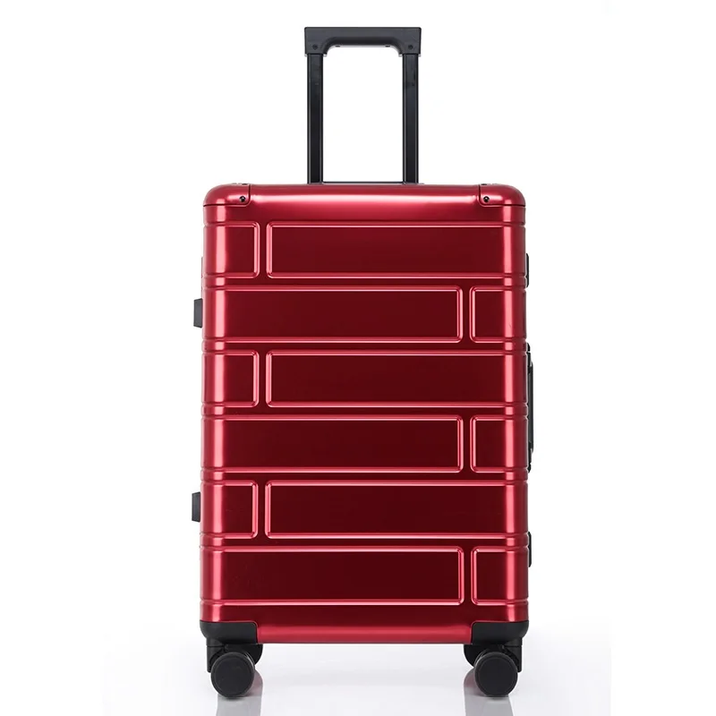 100% Aluminum-magnesium alloy Travel Suitcase Rolling Luggage 24\