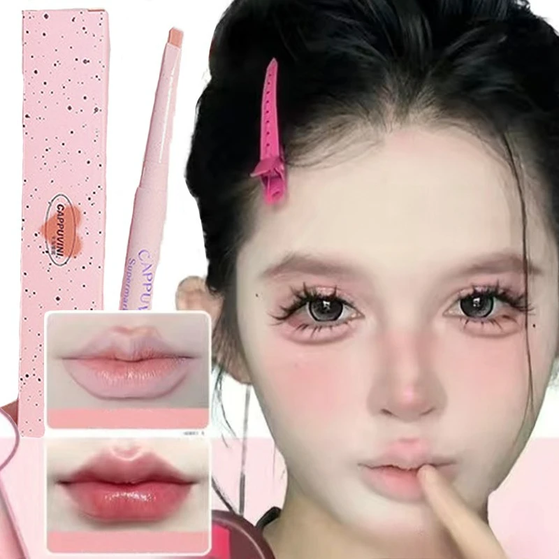 Matte Lip Liner Lipstick Pen Long Lasting Non-stick Cup Waterproof Smooth Soft Velvet Lipliner Pencil Makeup Cosmetics 5 Colors