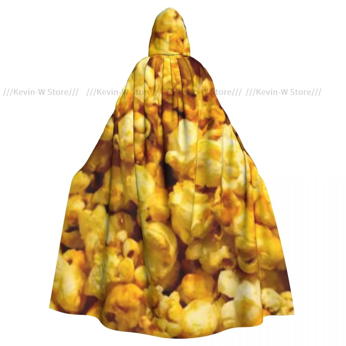 Popcorn Hooded Cloak Polyester Unisex Witch Cape Costume Accessory