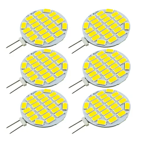 6x 12V 24V DC AC G4 Motorhome Light Bulb Boat Light RV JC T3 G4 LED Ceiling Bulb Cabinet Lamp Book Shelf Light Bulb