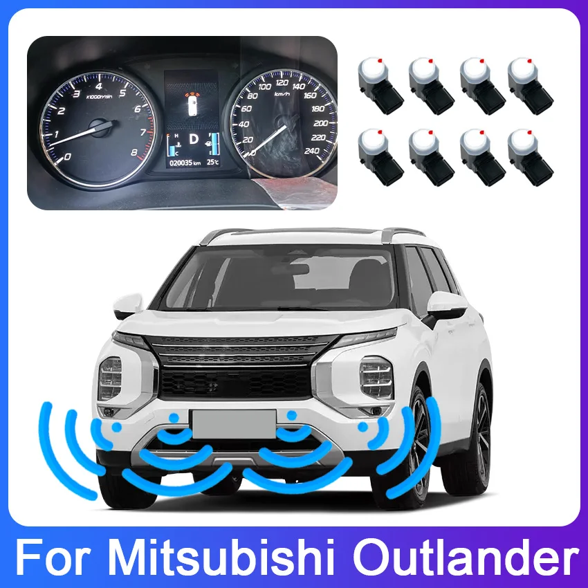 

New! Reversing Blind Spot Front Rear Image Radar Sensor Sound Warning Indicator Probe System For Mitsubishi Outlander 2016~2023